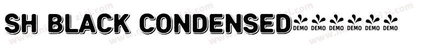 Sh Black Condensed字体转换